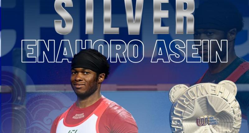 Történelmi eseménynek lehettünk tanúi: Enahoro elnyerte Magyarország első érmet a Világjátékokon erőemelésben! | M4 Sport
